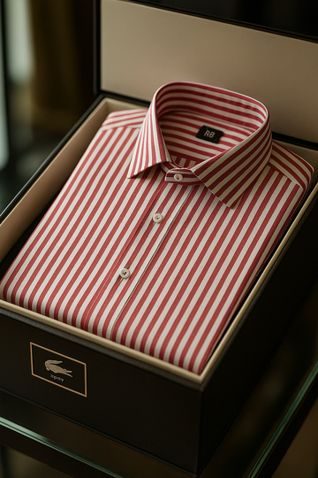 Elite Stride Striped Cotton Shirt
