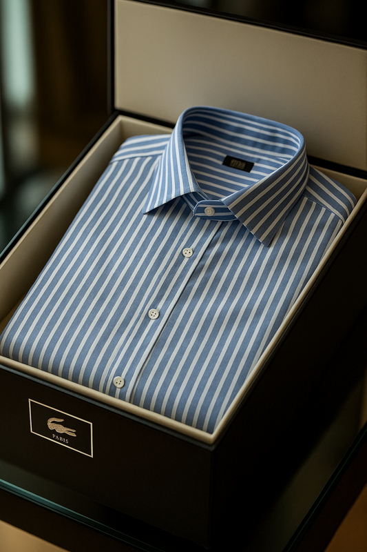 Elite Stride Striped Cotton Shirt