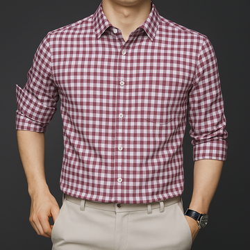 Oxford Red Check Classic Fit Shirt